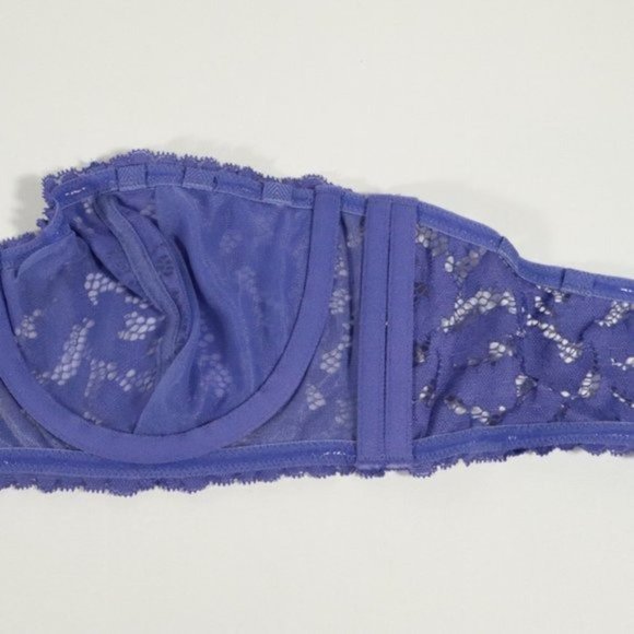 NWT Free People Love Letters Convertible Underwire Bra in Deep Periwinkle - Picture 3 of 10